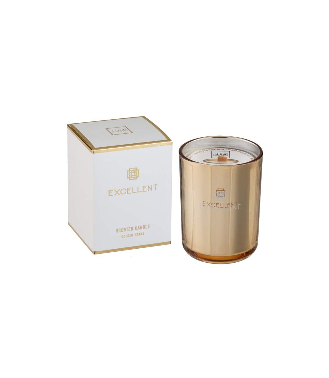 Bougie Parfumée en Verre Excellent 12cm Golden Honey-1