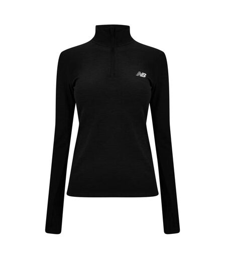Haut Course À Pied Femme Noir New Balance