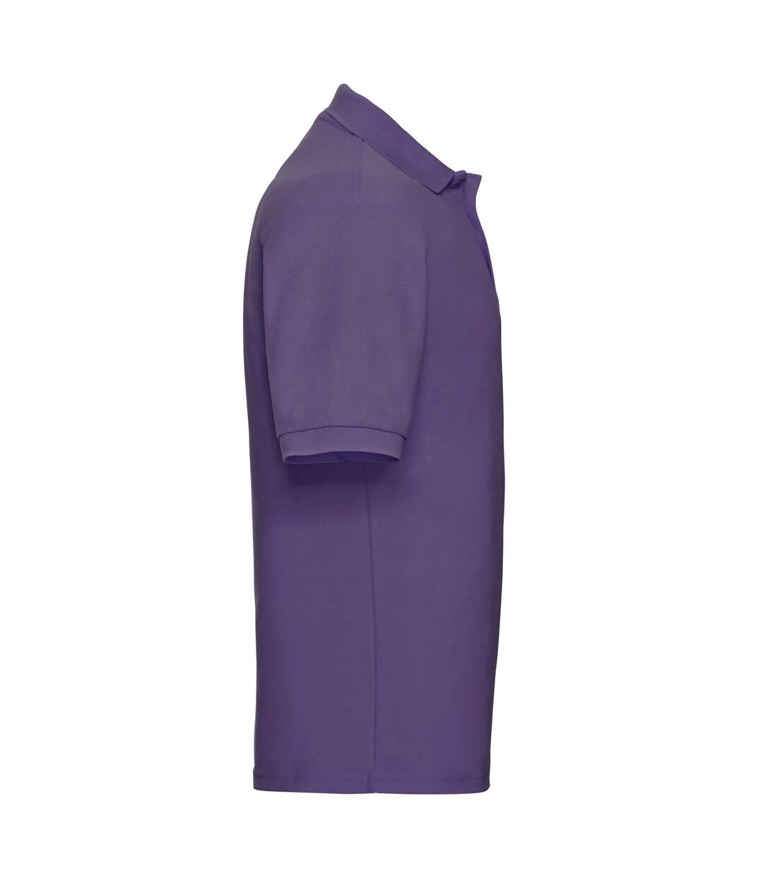 Mens polycotton pique polo shirt purple Russell-3