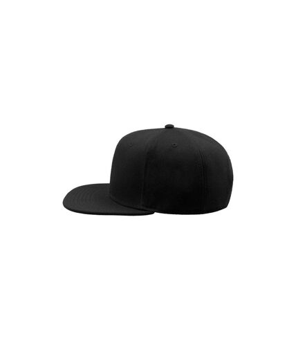 Casquette avec visière plate mixte noir Atlantis