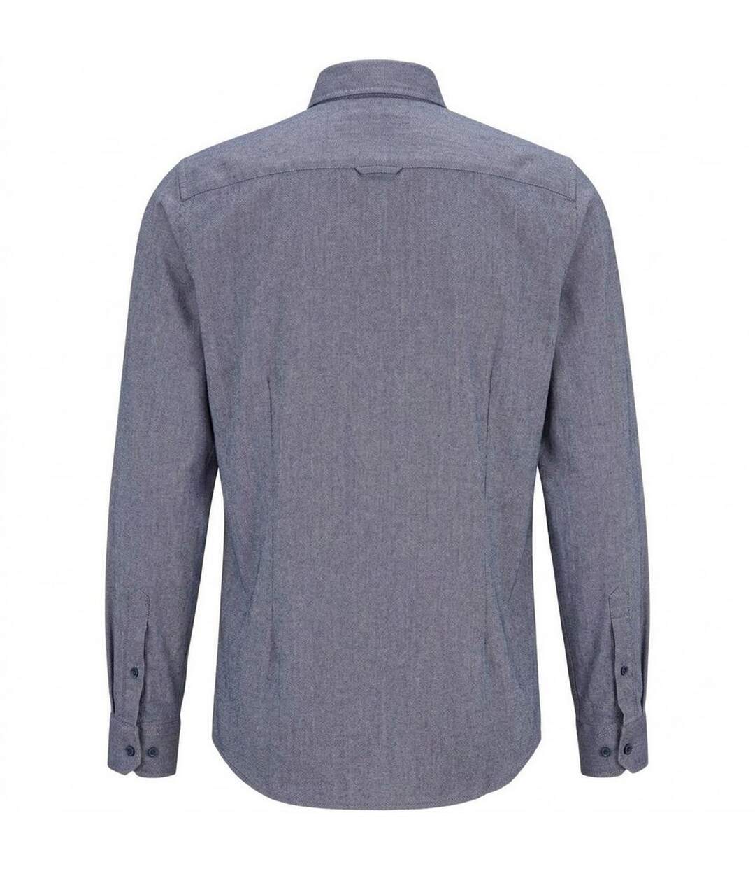 Mens Rickert Oxford Shirt Navy Boss-3