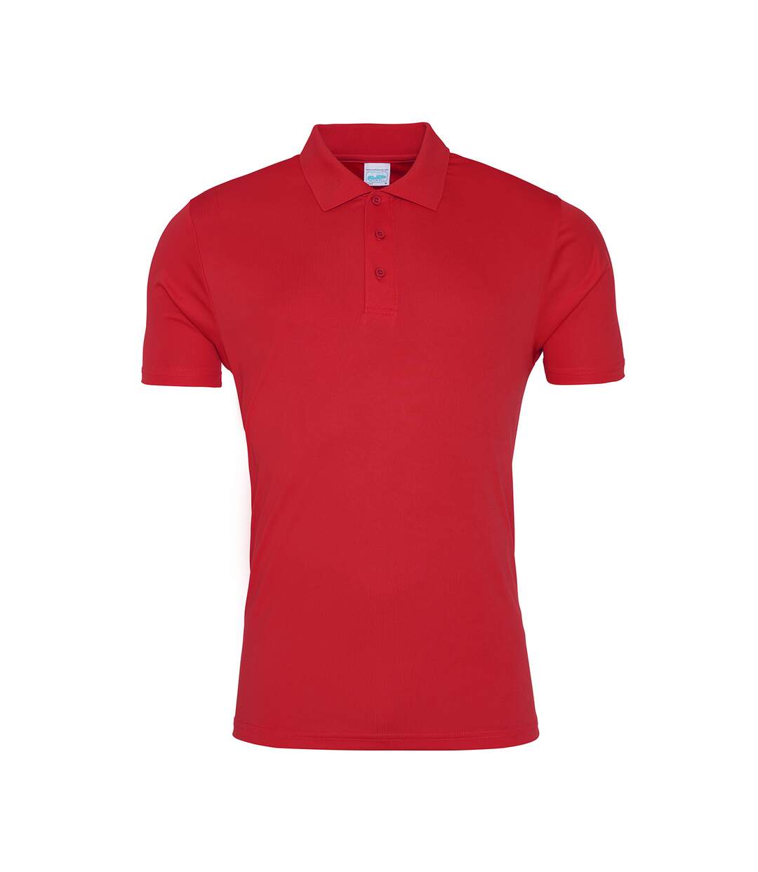 Unisex Adult Cool Smooth Polo Shirt Fire Red AWDis Cool-1