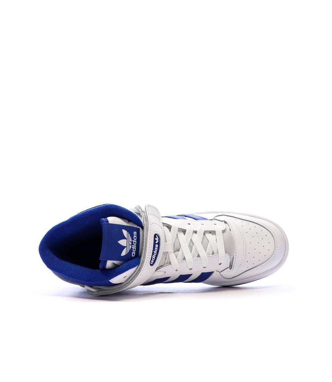 Basket blanc/bleu homme adidas forum mid-4