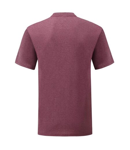 T-shirt Valueweight Homme Bordeaux Chiné Fruit Of The Loom