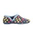Sleepers Womens/Ladies Jade Dotted Full Slippers (Light Blue/Multi) - UTDF1052-2