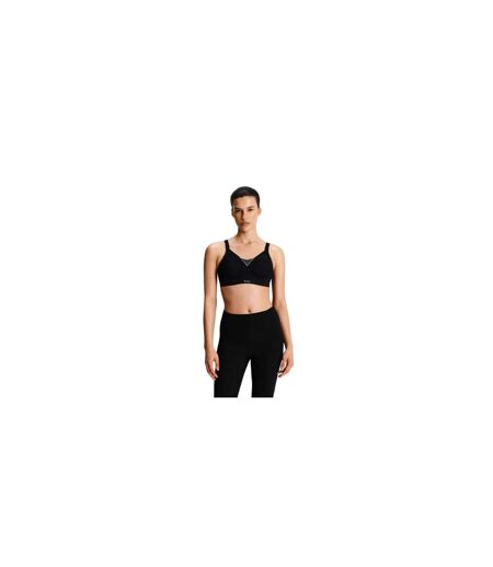 Womens/ladies Medium Support Sports Bra Black Champion