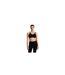 Womens/ladies Medium Support Sports Bra Black Champion-1