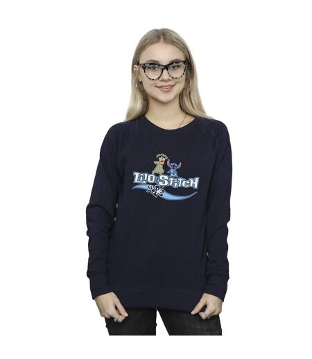 Disney - Sweat LILO AND STITCH CHARACTERS - Femme (Bleu marine) - UTBI22509
