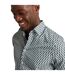Mens Geometric Regular Shirt Turquoise Ted Baker-4