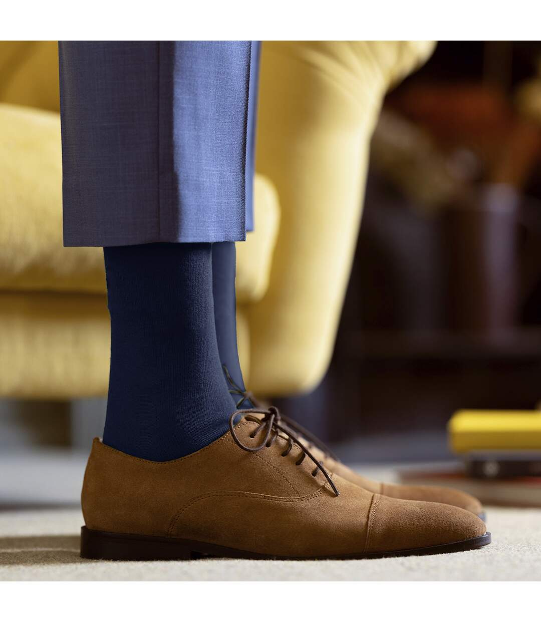 3 Pack Mens Plain and Patterned Bamboo Socks - Soft Breathable Everyday Comfort-5