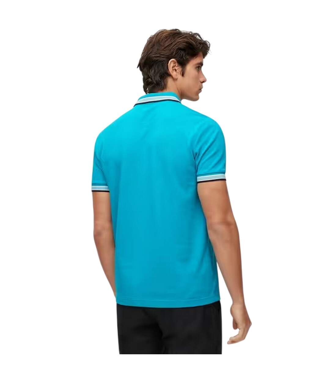 Polo Paddy Euro Homme Turquoise Vif Turquoise Pâle Boss-3