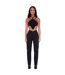 Womens/ladies Ribbed Corset Top Black Missy Empire-1