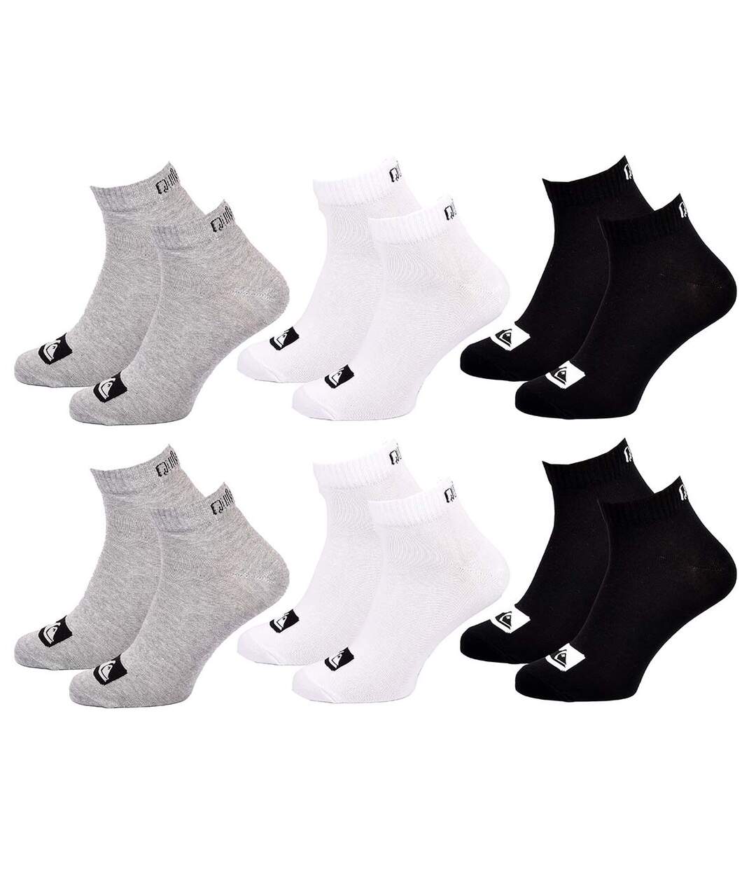 Chaussettes QUICKSILVER QUARTER Pack de 6 Paires 7362-1