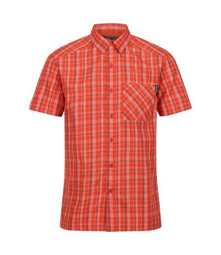 Regatta Mens Kalambo VII Quick Dry Short-Sleeved Shirt (Rusty Orange)