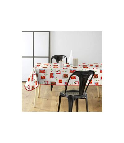 Nappe Toile Cirée Tulipe 140x240cm Rouge
