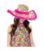 Unisex adult summer of love hippie sun hat multicoloured Smiffys-1