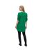 Womens/ladies Regular 3/4 Sleeve Tunic Dress Green Mamalicious-3