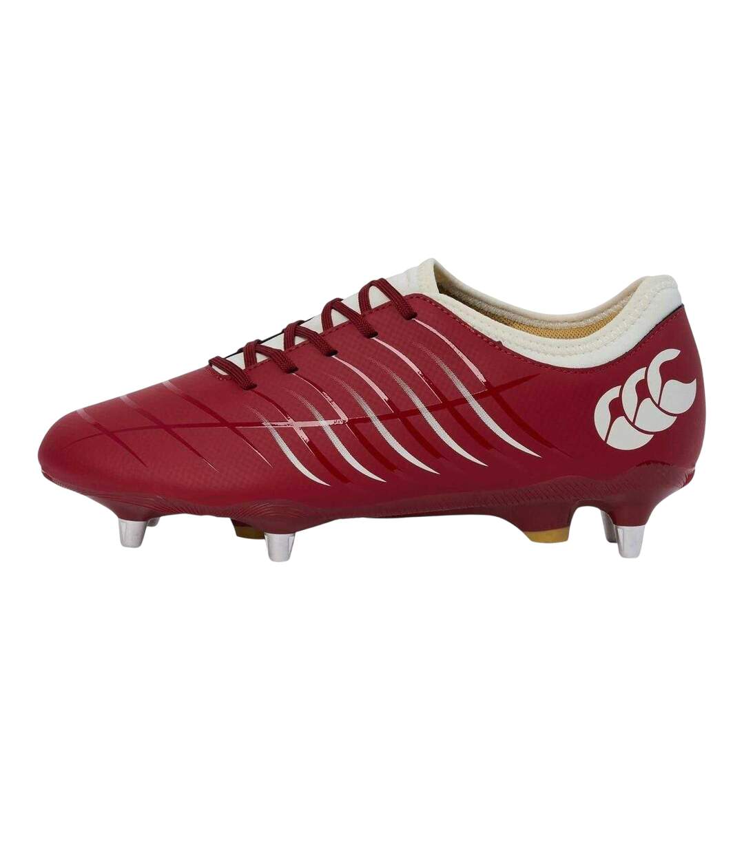 Mens Phoenix 2.0 Lace Up Soft Ground Rugby Boots Red Dahlia Canterbury-2