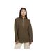 Womens/ladies Fisherman Zip Neck Jumper Khaki Brave Soul-1
