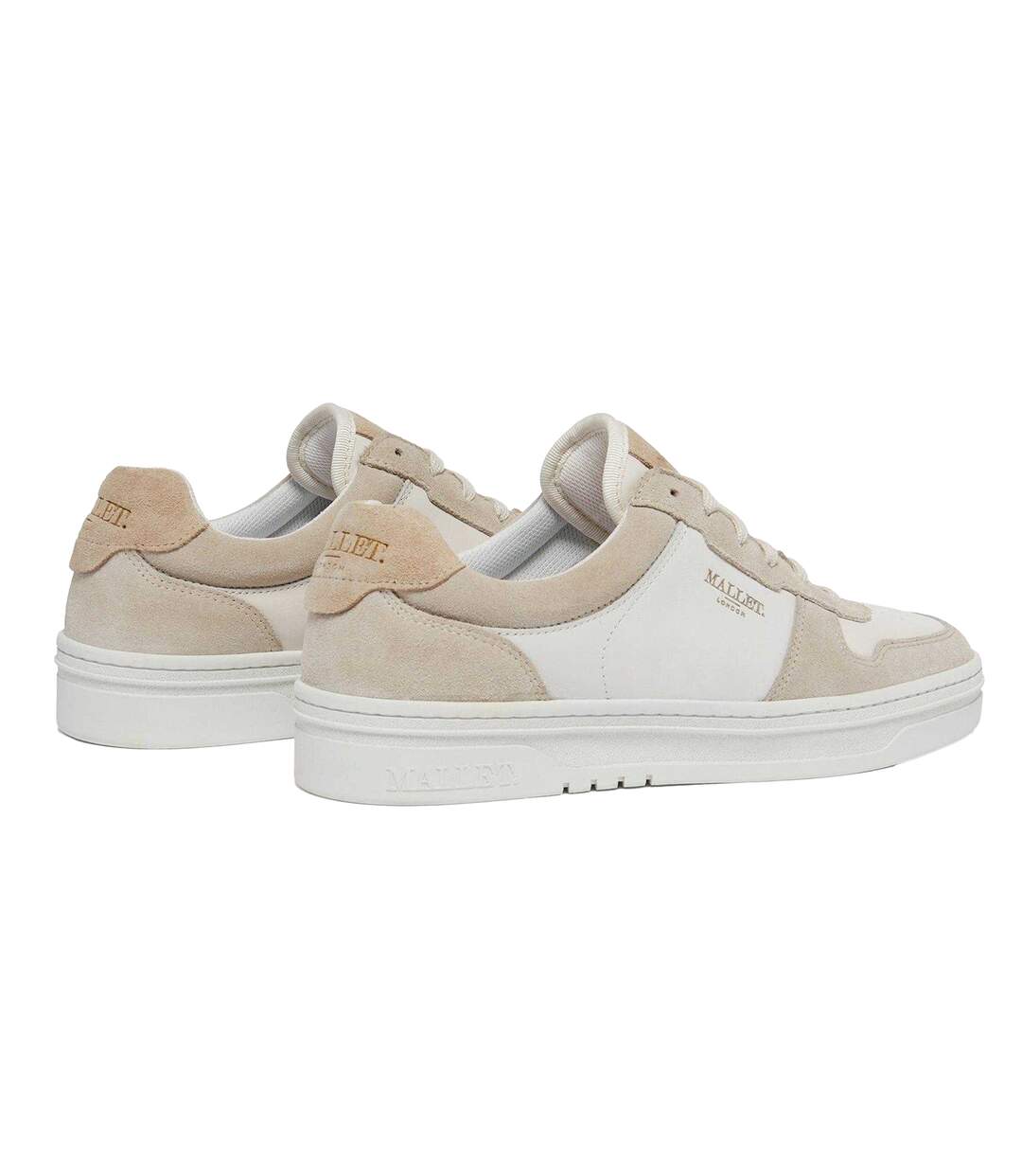 Baskets Bentham Femme Blanc Beige Mallet-2