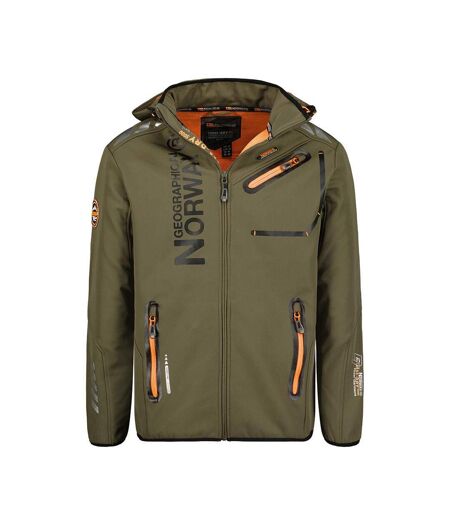 Parka Softshell Kaki/Orange Homme Geographical Norway Royaute WW1973H - 3XL