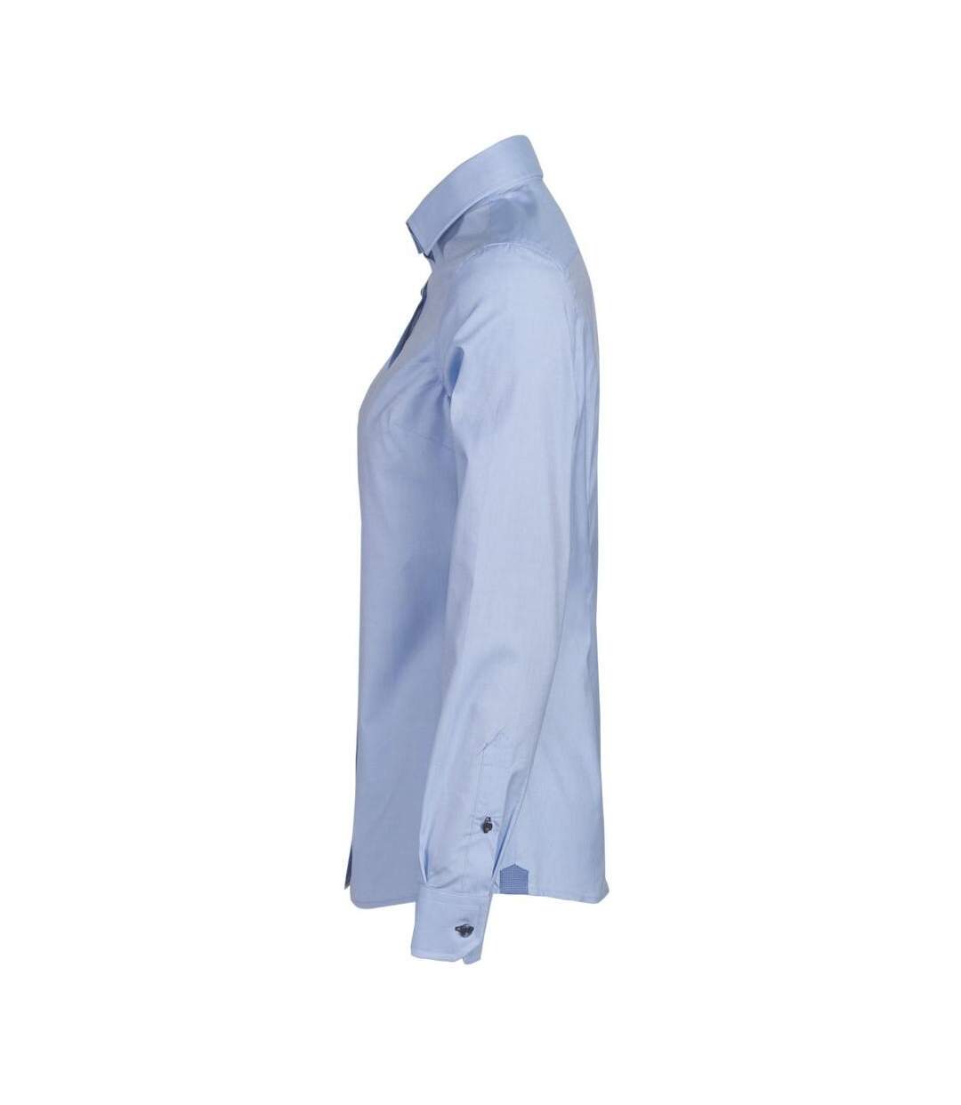 Womens/ladies Baltimore Formal Shirt Light Blue Harvest-3