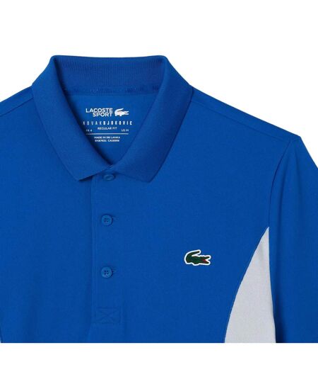 Mens Novak Djokovic Fan Regular Tennis Polo Shirt Blue Lacoste