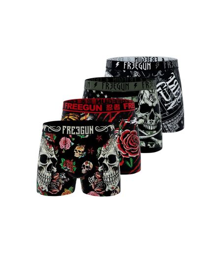 Lot de 4 boxers homme Garantie 2 ans Rock Freegun