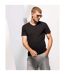 Skinni Fit - T-shirt à manches courtes et col en V - Homme (Noir) - UTRW4428