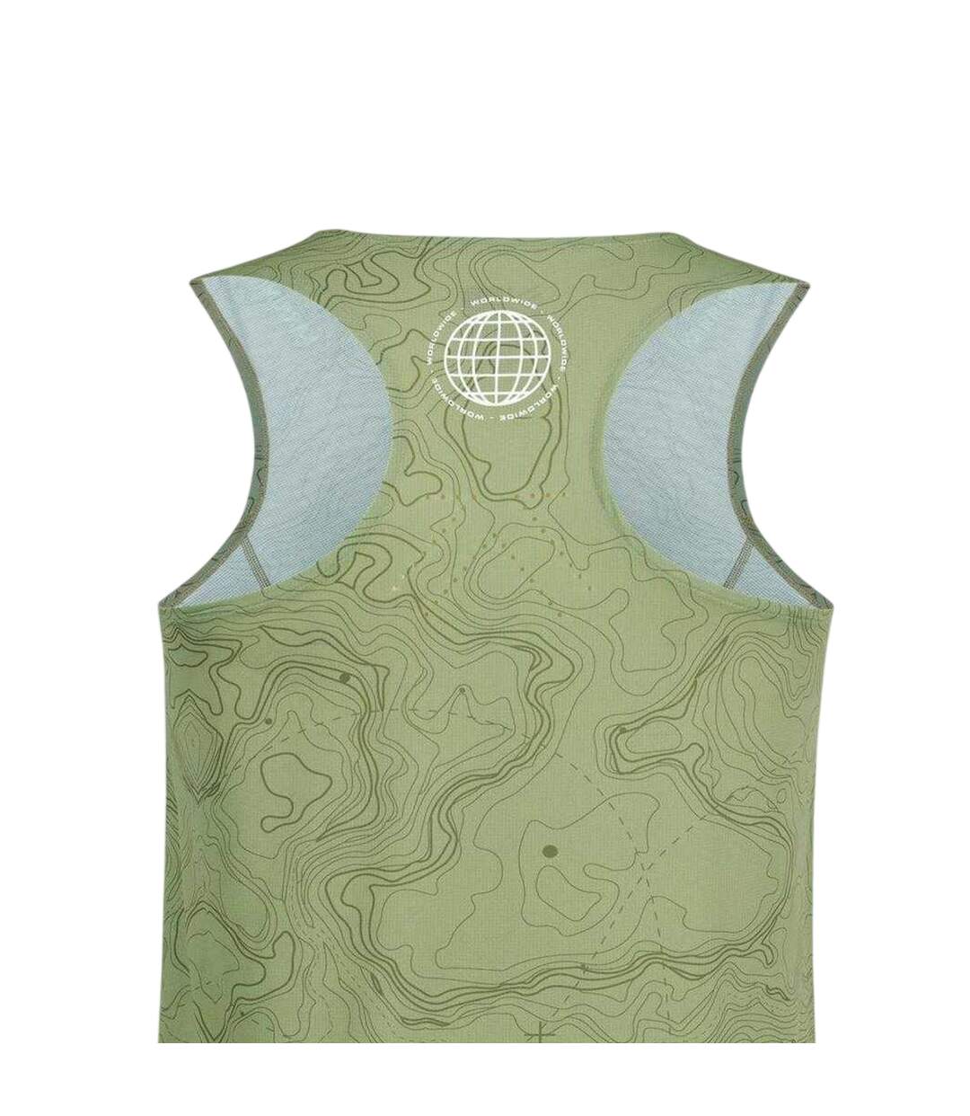 Mens Performance Trail Printed Vest Top Olive Karrimor-3