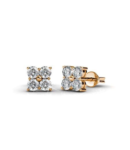 Boucles d'oreilles Sweet Square, Cristal d'Autriche