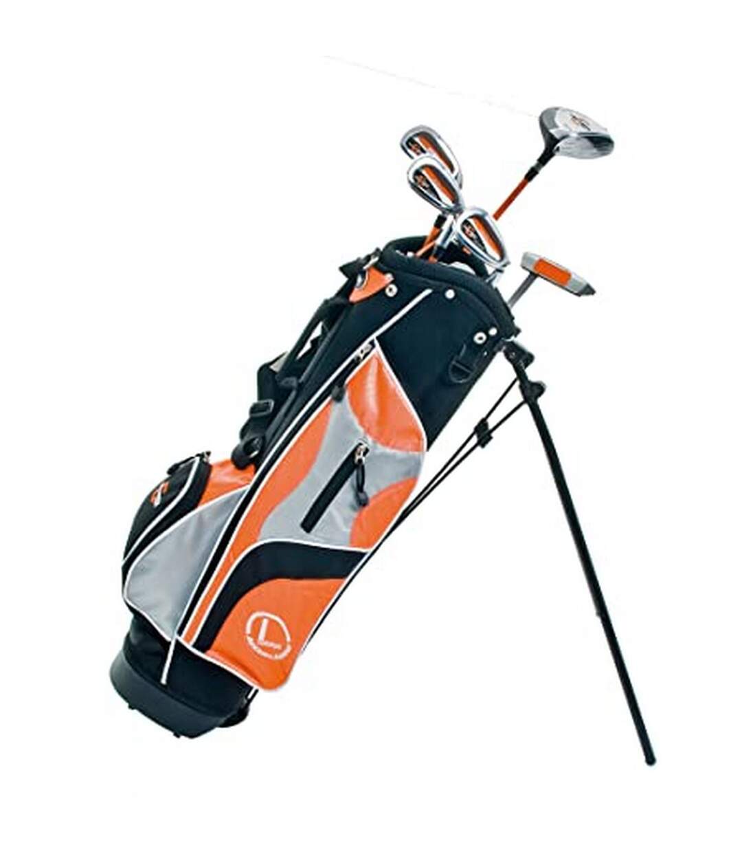 Ensemble sac trépied pour clubs de golf challenger taille unique noir / orange / gris Longridge-1