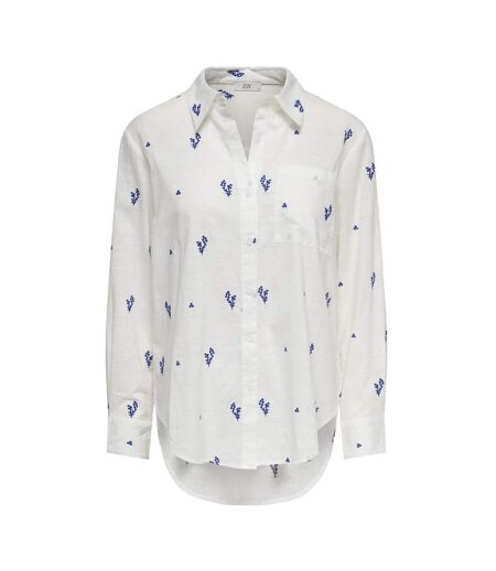 Chemise blanche/bleu femme jdy kimie