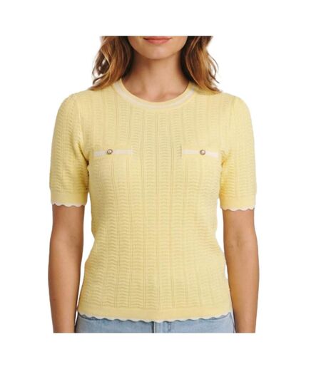Pull jaune femme morgan mseoul