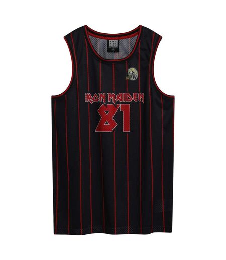 Maillot De Basket Homme Noir Rouge Amplified