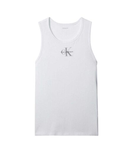 Mens Monogram Regular Tank Top Bright White Calvin Klein