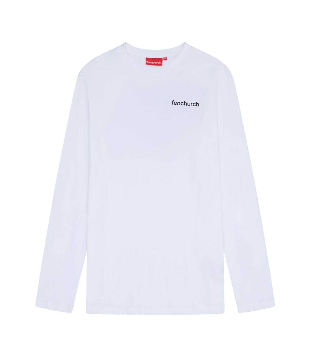 Mens Spencer Long-sleeved T-shirt White Fenchurch-1