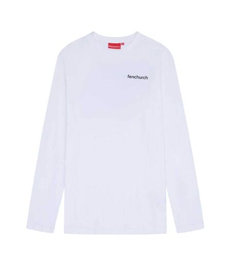 Mens Spencer Long-sleeved T-shirt White Fenchurch