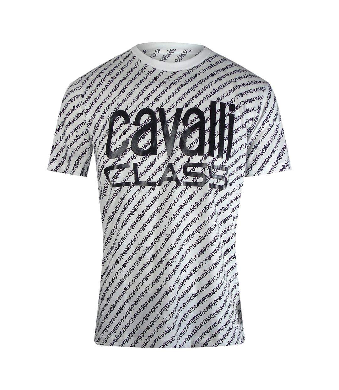 T-shirt Motif/style Texte Adulte Blanc Cavalli Class-1