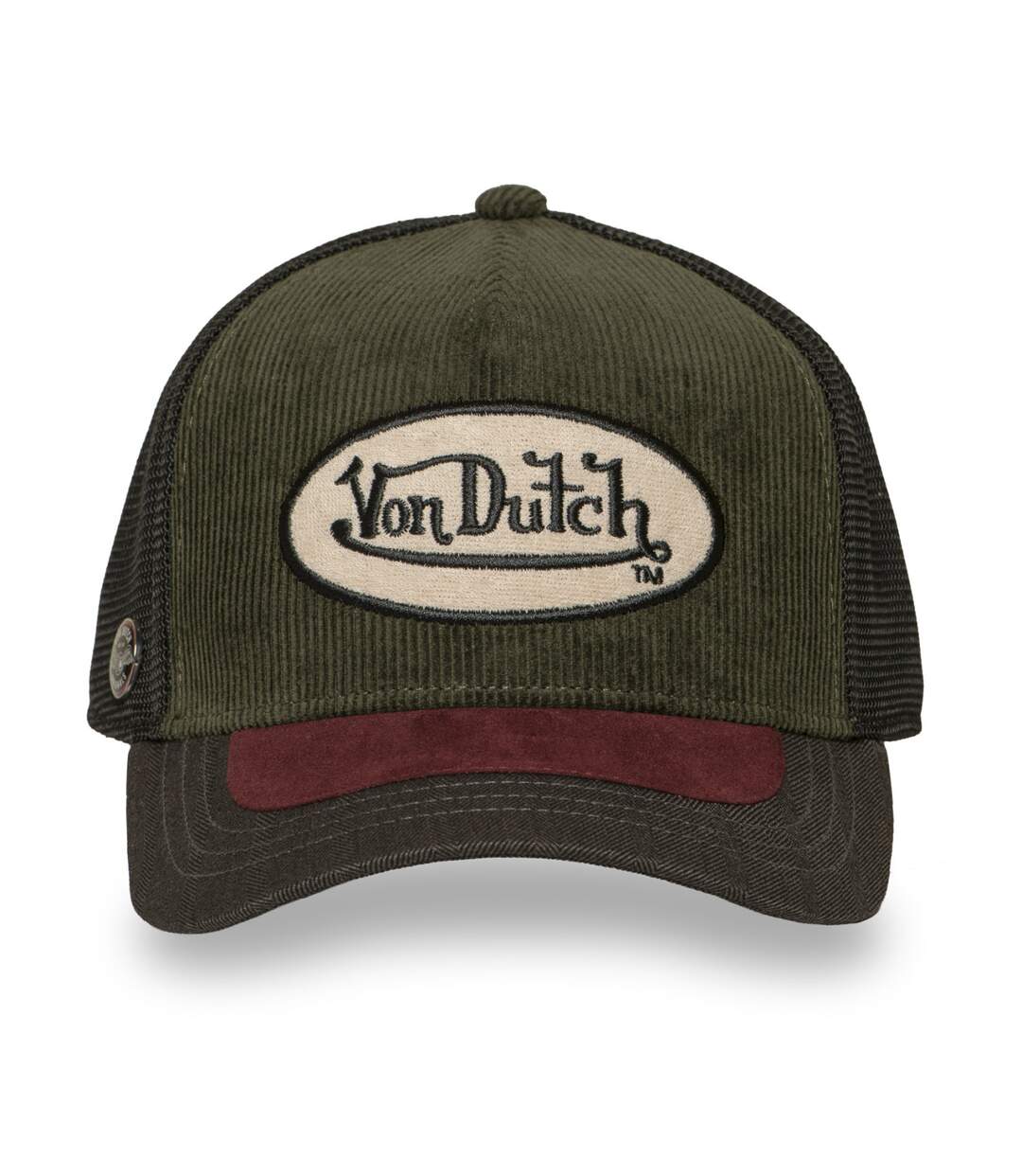 Casquette trucker filet premium avec patch et visière bimatière Shiel Vondutch-2