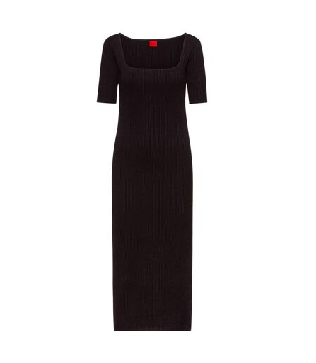 Robe Mi-longue Nirale Femme Noir Hugo