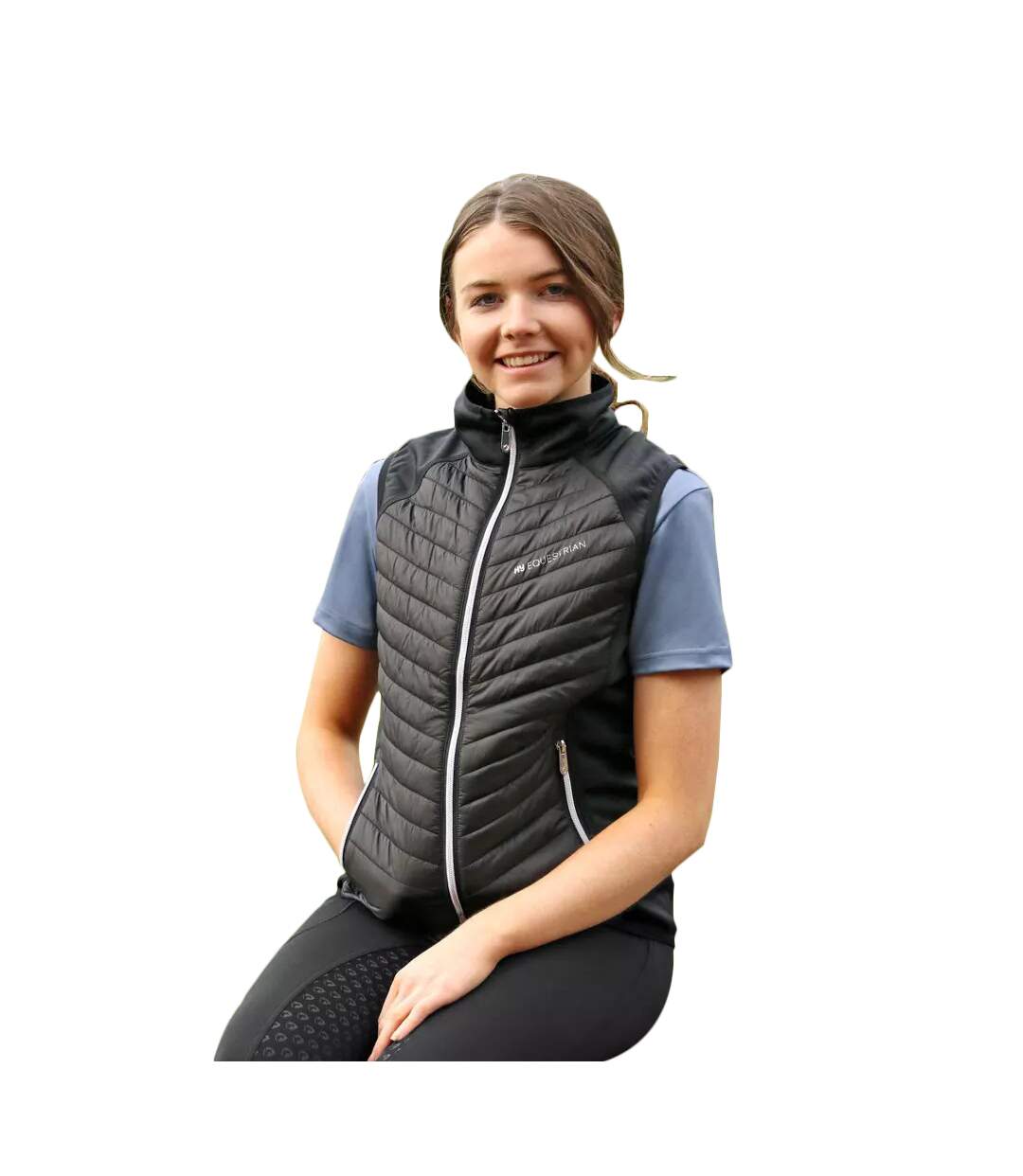 Gilet d´équitation synergy femme noir Hy