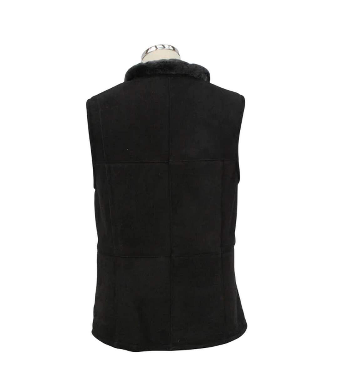Womens/ladies Gilly Sheepskin Gilet Black Eastern Counties Leather-2