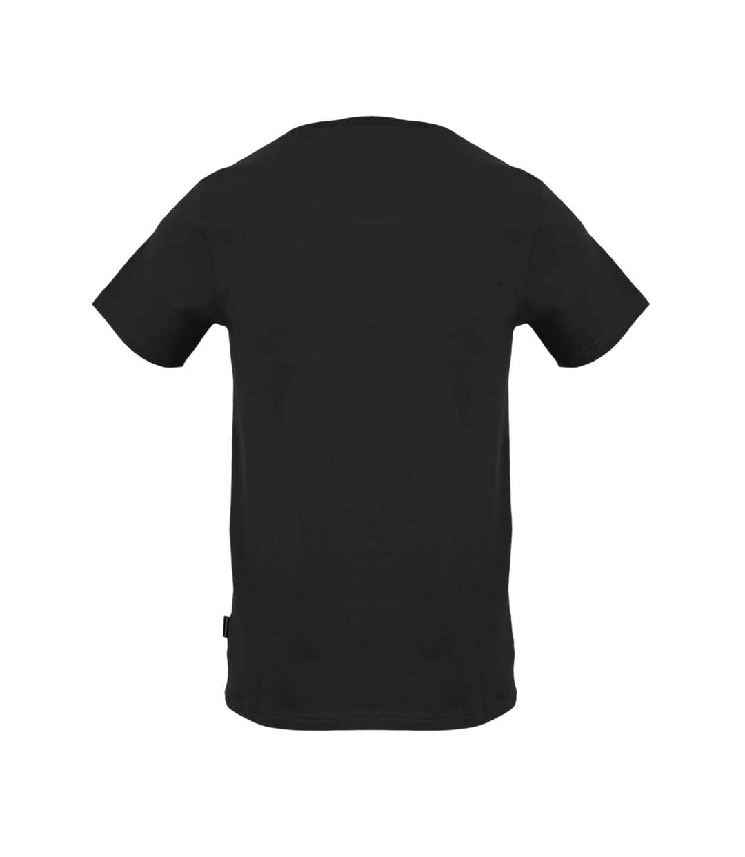 Mens Vertical Logo Jersey T-shirt Black Aquascutum-2