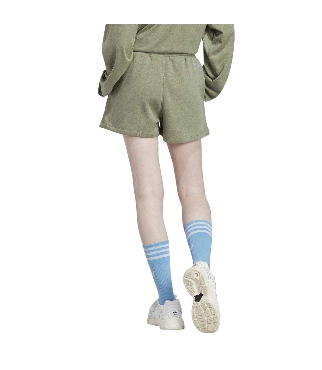 Short De Jogging Motif/style Adidas Femme Vert Moomin-3