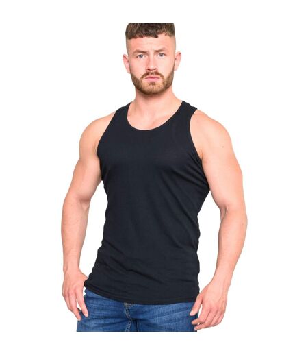 Duke Mens Fabio-1 Muscle Vest (Black) - UTDC173