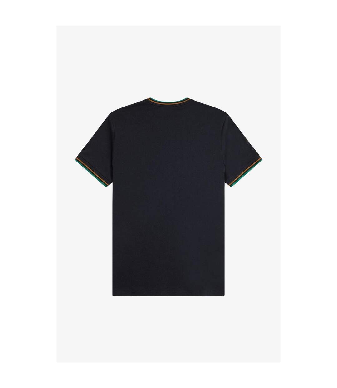 Mens Tipped T-shirt Dark Caramel Fred Perry-2