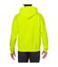 Sweat À Capuche Adulte Vert Fluo Gildan-2