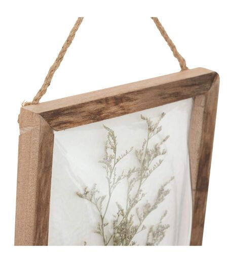 Déco Murale Bombée Fleurs Jonas 34cm Marron