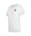T-shirt Tous Les Jours Motif/style Signature Femme Blanc Love Moschino-3